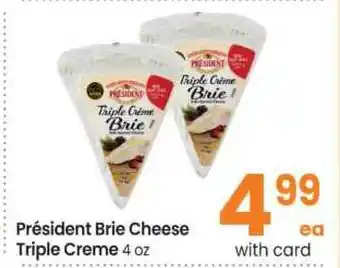 Safeway President Brie Cheese Triple Creme offer
