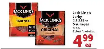 Safeway Jack Link's Jerky Or Sausages offer