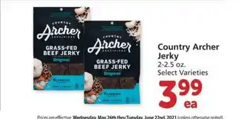 Safeway Country Archer Jerky offer