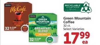 Safeway Green Mountain Coffee offer