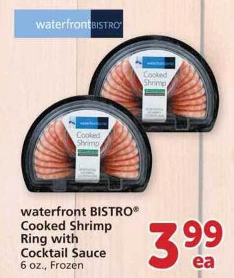 Safeway Waterfront BISTRO Cooked Shrimp Ring With Cocktail Sauce offer