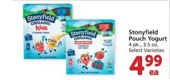 Safeway Stonyfield Pouch Yogurt offer