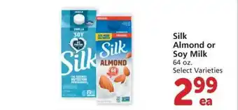 Safeway Silk Almond Or Soy Milk offer