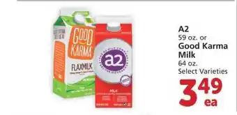 Safeway A2 Or Good Karma Milk offer