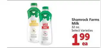 Safeway Shamrock Farms Milk offer