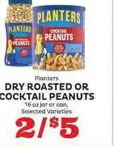 Planters Dry Roasted Or Cocktail Peanuts