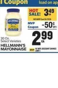 Food Lion Hellmann's Mayonnaise offer