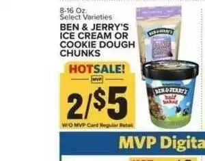Food Lion Ben & Jerry's Ice Cream Or Cookie Dough Chunks offer