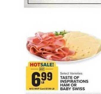 Food Lion Taste Of Inspirations Ham Or Baby Swiss offer