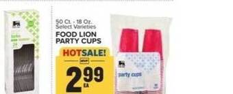 Food Lion Food Lion Party Cups offer