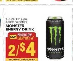 Food Lion Monster Energy Drink offer