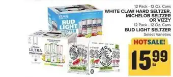 Food Lion White Claw Hard Seltzer,michelob Seltzer Or Vizzy , Bud Light Seltzer offer