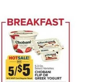Food Lion Chobani Flip Or Greek Yogurt offer