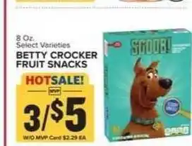 Food Lion Betty Crocker Fruit Snacks offer