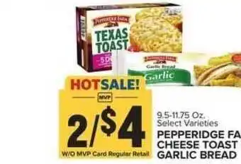 Food Lion Pepperidge Farm Cheese Toast Garlic Bread offer