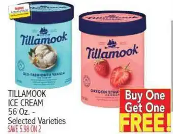 Ingles Markets Tillamook Ice Cream offer