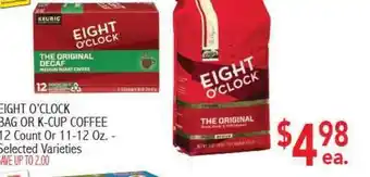 Ingles Markets Eight O'clock Bag Or K-cup Coffee offer
