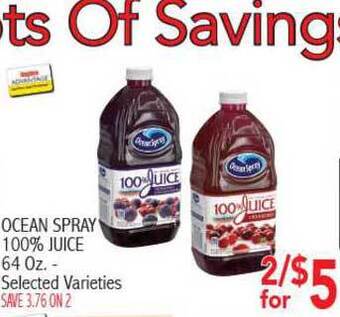 Ocean Spray 100% Juice