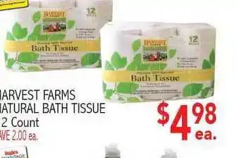 Ingles Markets Harvest Farms Natural Bath Tissue offer