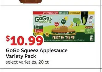 Fareway GoGo Squeez Applesauce Variety Pack offer