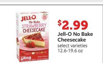 Fareway Jell-O No Bake Cheesecake offer