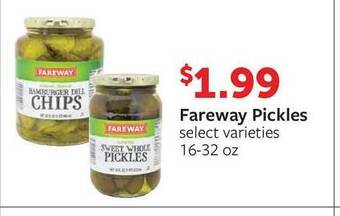 Fareway Fareway Pickles offer