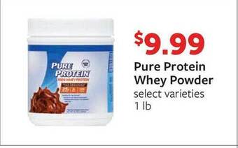 Fareway Pure Protein Whey Powder offer