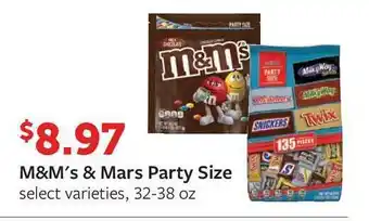 Fareway M&M's & Mars Party Size offer