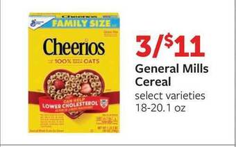 Fareway General Mills Cereal offer