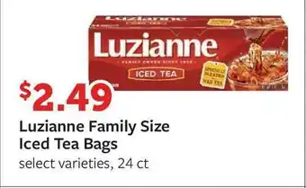 Fareway Luzianne Family Size Iced Tea Bags offer