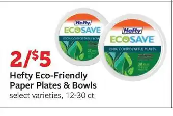 Fareway Hefty Eco-Friendly Paper Plates & Bowls offer