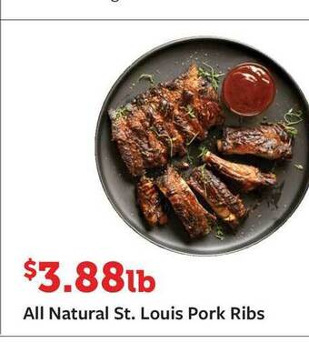 Fareway All Natural St. Louis Pork Ribs offer