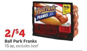 Fareway Ball Park Franks offer