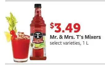 Fareway Mr. & Mrs. T's Mixers offer