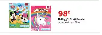 Fareway Kellogg's Fruit Snacks offer