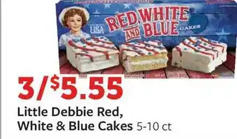 Fareway Little Debbie Red, White & Blue Cakes offer