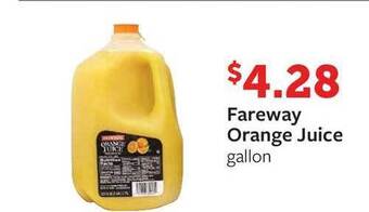 Fareway Fareway Orange Juice offer