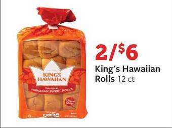 Fareway King's Hawaiian Rolls offer