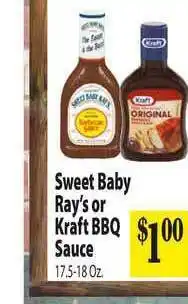 Food Giant Sweet Baby Ray's Or Kraft BBQ Sauce offer