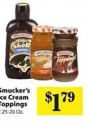 Food Giant Smucker's Ice Cream Toppings offer