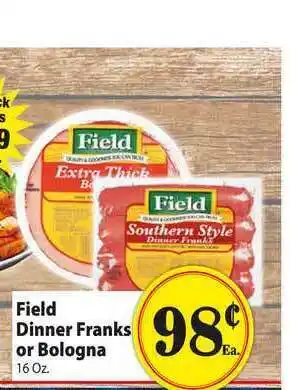 Food Giant Field Dinner Franks Or Bologna offer
