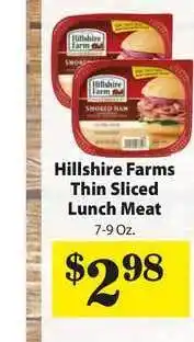 Food Giant Hillshire Farms Thin Sliced Lunch Meat offer