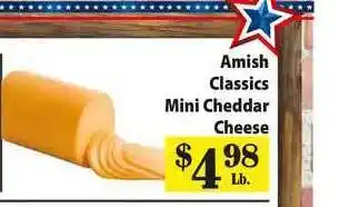Food Giant Amish Classics Mini Cheddar Cheese offer