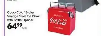 Kroger Coca-cola 13-Liter Vintage Steel Ice Chest With Bottle Opener offer