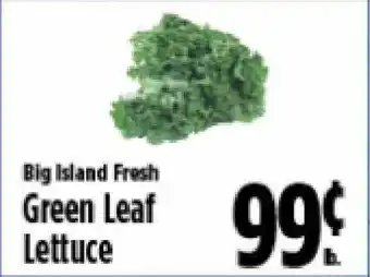 KTA Super Stores Big Island Fresh Green Leaf Lettuce offer