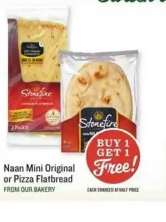 Lowes Foods Naan Mini Original Or Pizza Flatbread offer