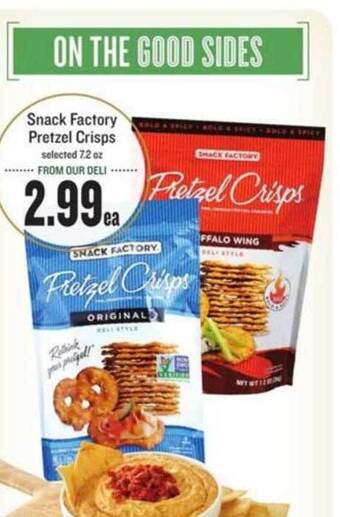 Lowes Foods Snack Factory Pretzel Crisps offer