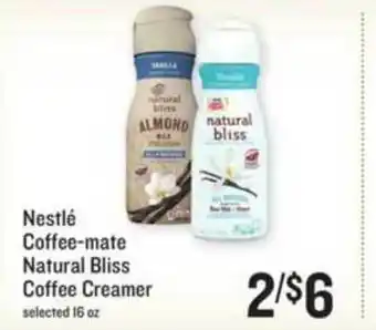 Lowes Foods Nestlé Coffee-mate Natural Bliss Coffee Creamer offer