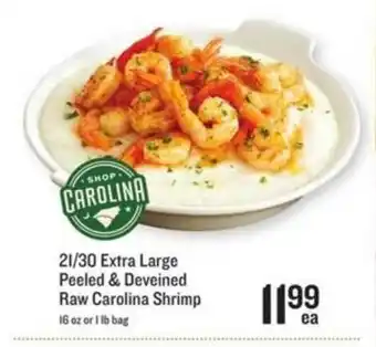 Lowes Foods 21-30 Extra Large Peeled & Deveined Raw Carolina Shrimp offer