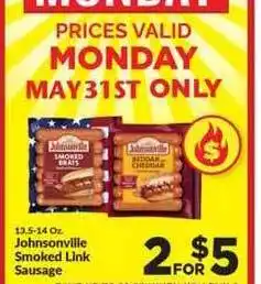 Homeland Market Johnsonville Smoked Link Sausage offer